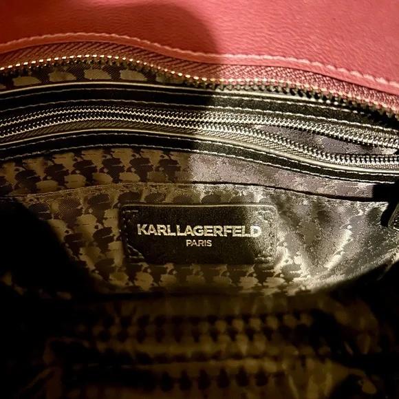 Karl Lagerfeld Burgundy Tote Bag - Picture 5 of 8